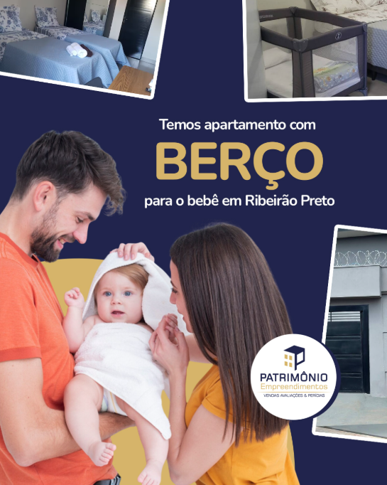 Apartamento com berço